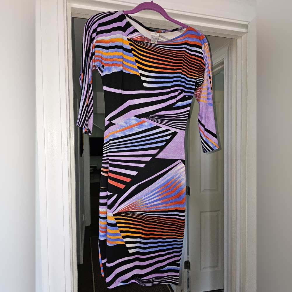 Cache striped dress womens size XS